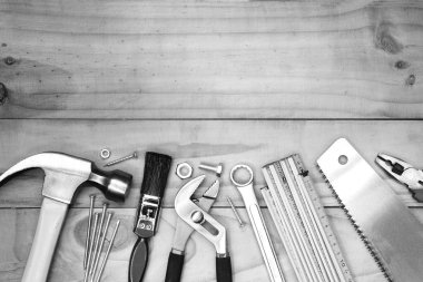 Tools on wood