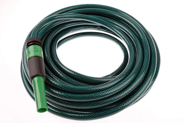 Coiled garden hose — Stock Photo, Image