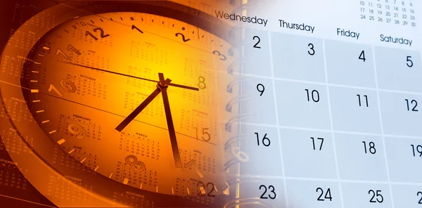 Jam dan kalender. — Stok Foto