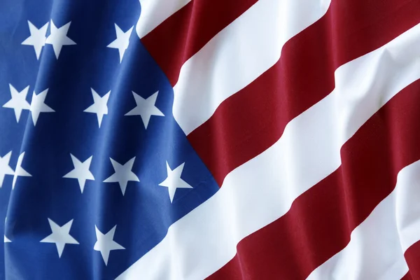 Rippled USA flag — Stock Photo, Image