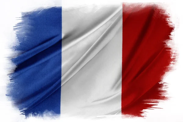 Silky French flag — Stock Photo, Image