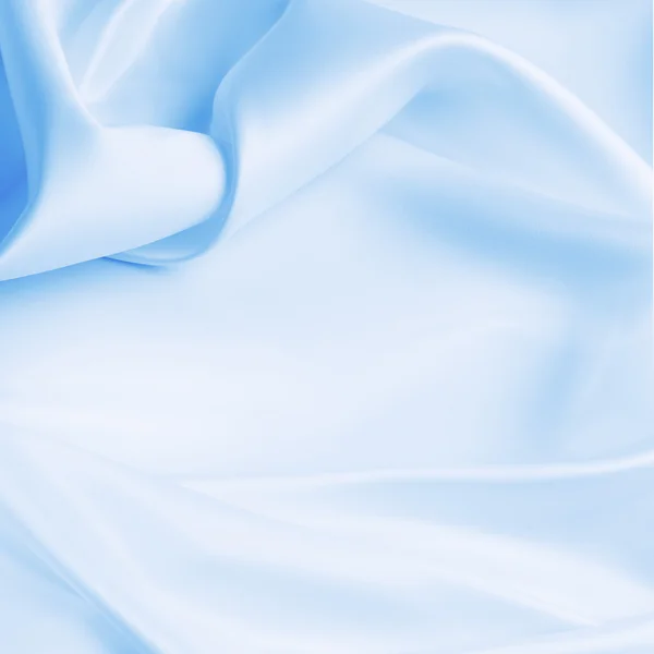 Silky blue fabric — Stock Photo, Image