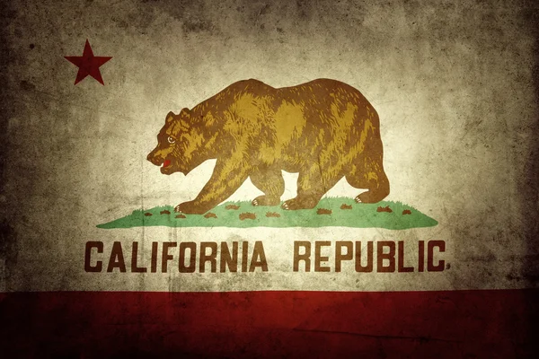 Grunge California flag — Stock Photo, Image