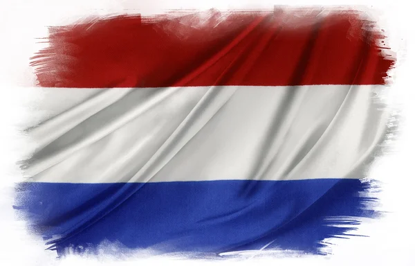 Zijdeachtige Nederland vlag — Stockfoto