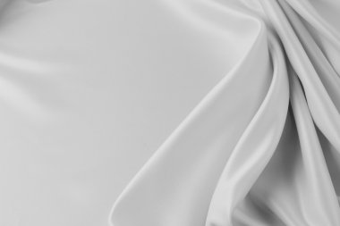 Beyaz ipek kumaş