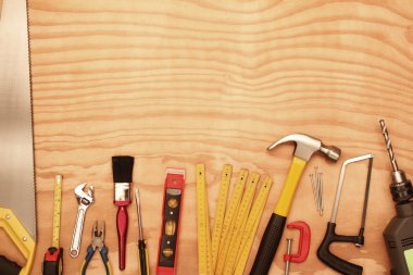 Tools on wood