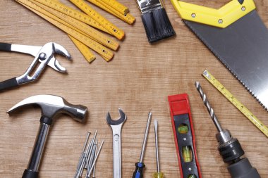 Tools on wood