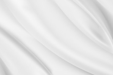 White silk fabric clipart