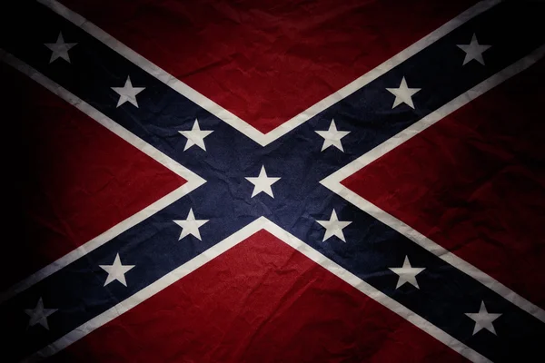 Bandeira confederada texturizada — Fotografia de Stock