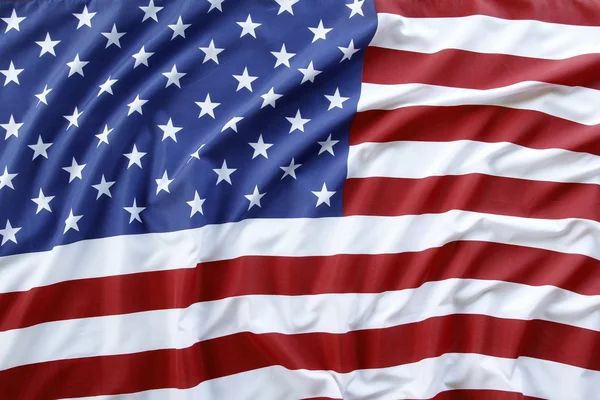 Rippled USA flag — Stock Photo, Image