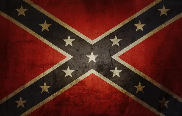 Grunge bandera confederada — Foto de Stock
