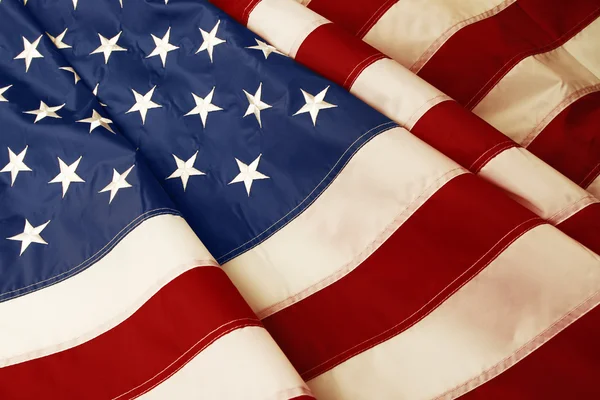 Falistego flaga Usa — Zdjęcie stockowe