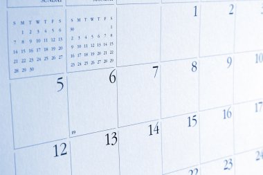 Takvimdeki numaralar 