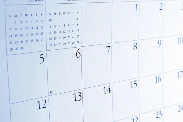 Numeri sul calendario — Foto Stock