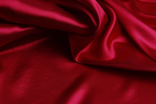 Kırmızı ipek kumaş — Stok fotoğraf