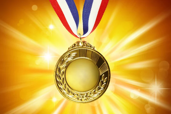 Médaille d'or et ruban — Photo