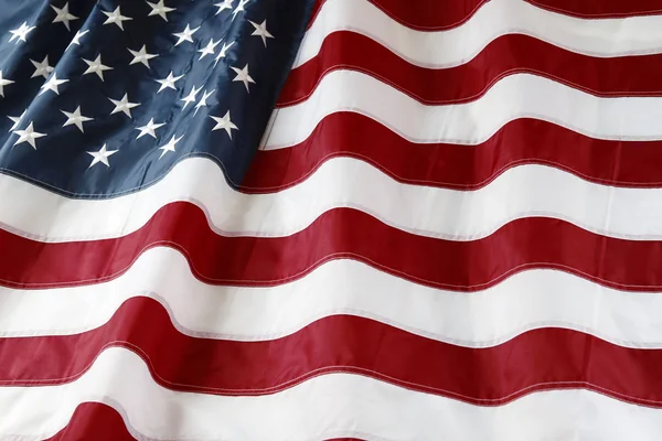 Rippled USA flag — Stock Photo, Image