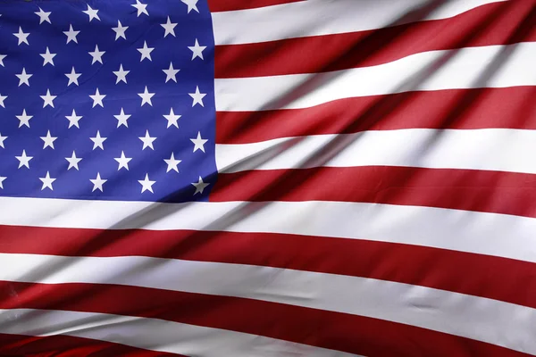 Rippled USA flag — Stock Photo, Image