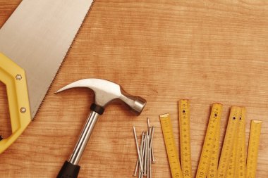 Tools on wood