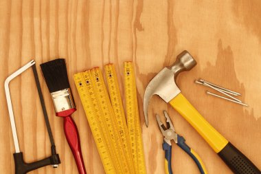 Tools on wood