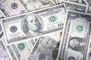 çeşitli Amerikan banknotlar