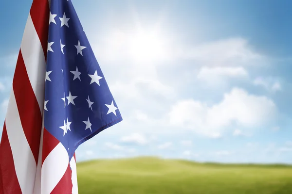 Bandeira americana close-up — Fotografia de Stock