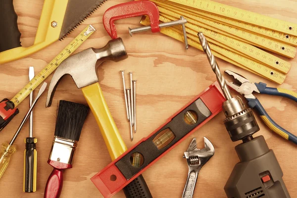 Strumenti di lavoro assortiti — Foto Stock