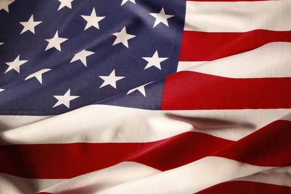 Rippled USA flag — Stock Photo, Image