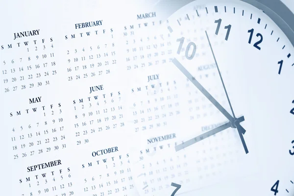 Orologio e calendario — Foto Stock