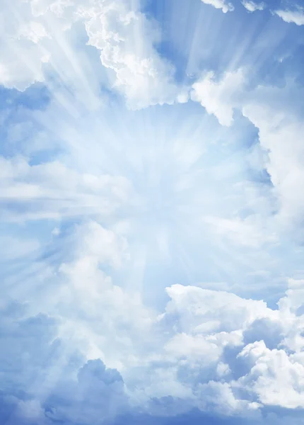 Light beams sky — Stock Photo, Image