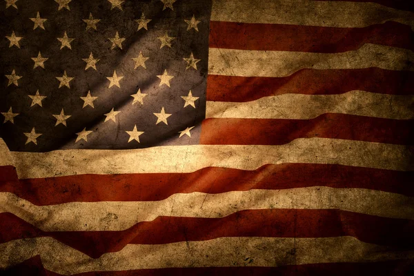 Grunge amerikansk flag - Stock-foto