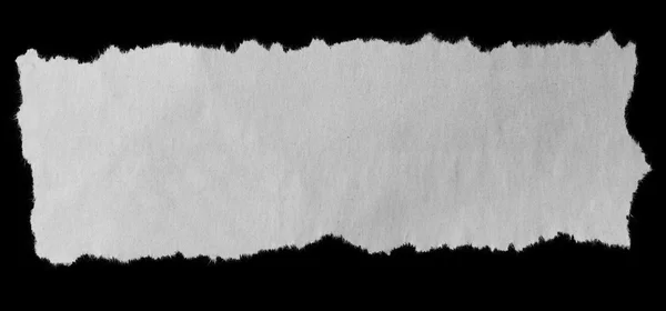 Torn paper on black — Stock Photo, Image