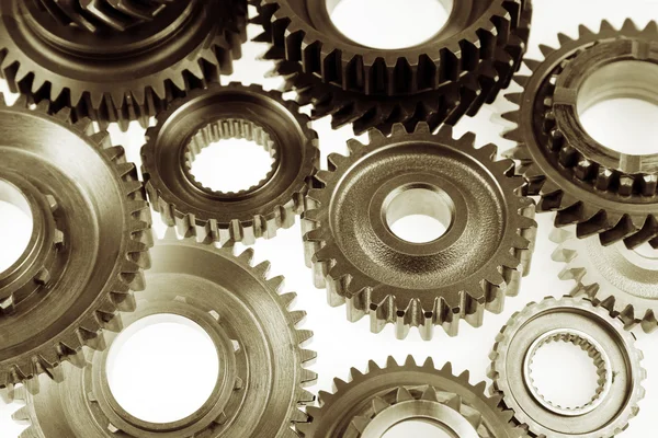 Cogs joining together — Stock Photo, Image