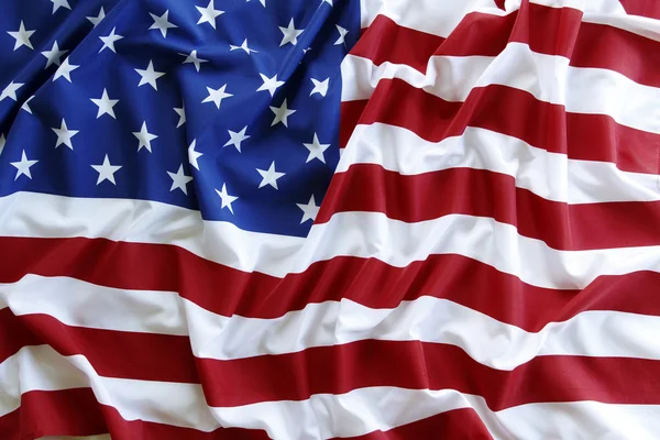 Rippled USA flag — Stock Photo, Image