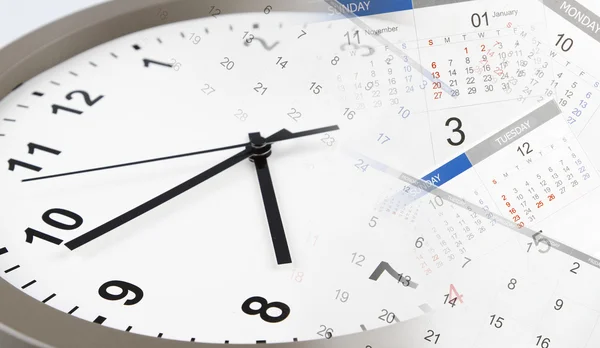Ρολόι και ημερολόγια — Φωτογραφία Αρχείου