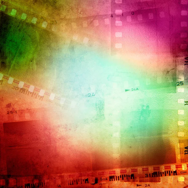 Colorful Film Negative Frames Background — Stock Photo, Image