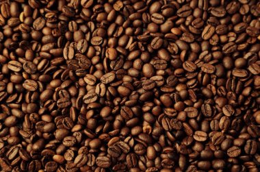 Close-up of roasted coffee beans clipart