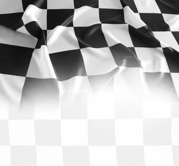 Checkered Preto Branco Bandeira Corrida — Fotografia de Stock