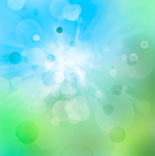Blauwe Groene Witte Cirkels Achtergrond — Stockfoto