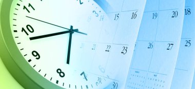 Saat yüzü ve takvim bileşimi