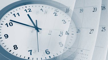 Saat yüzü ve takvim bileşimi