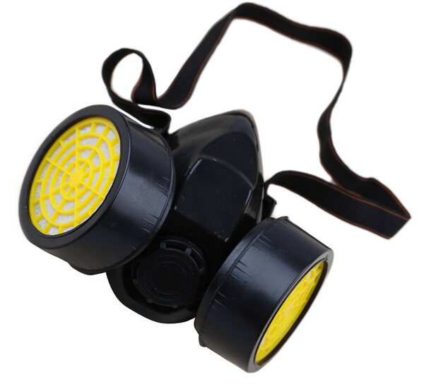 Respirator mask on white background