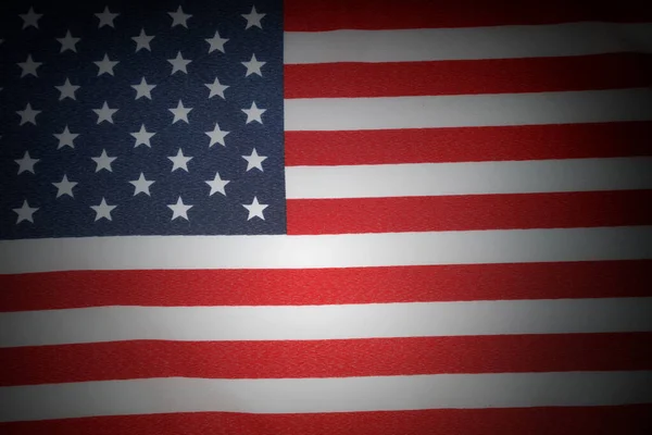 Close American Flag Dark Edges — Stock Photo, Image