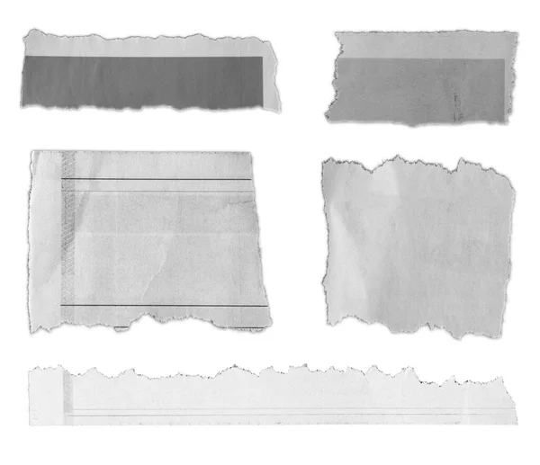 Darab Tépett Papír Egyszerű Háttérrel — Stock Fotó