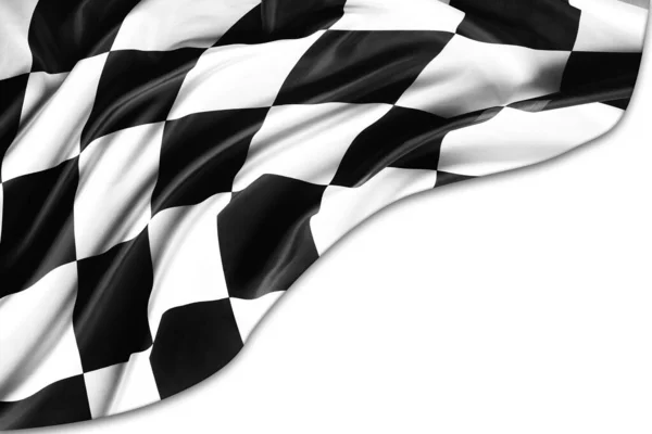 Checkered Preto Branco Bandeira Corrida — Fotografia de Stock