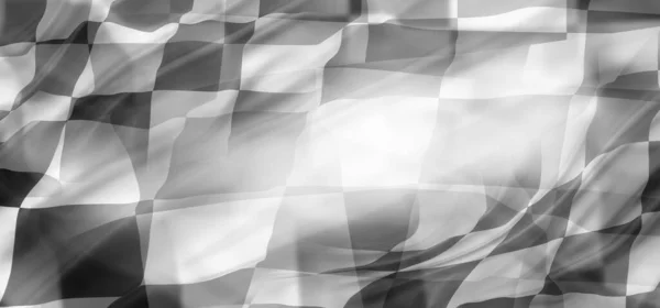 Checkered Black White Racing Flag — Stock Photo, Image