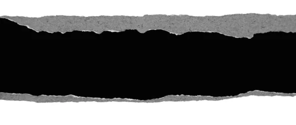 Рваная Бумага Черном Фоне — стоковое фото