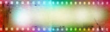 Renkli film negatif çerçeve arka planı