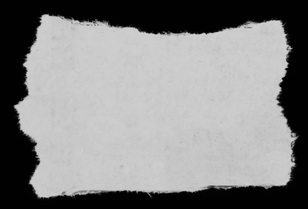 Egy Darab Szakadt Papír Feketén — Stock Fotó