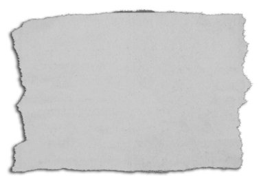 Bir parça yırtık kağıt. 